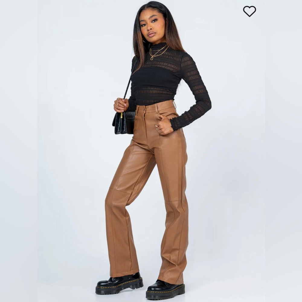 Princess Polly SEUZ PANTS BROWN